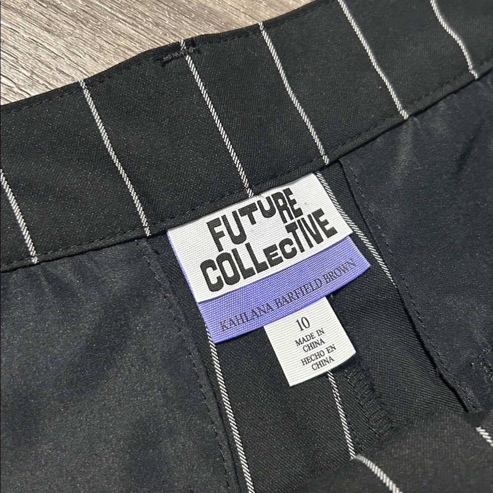 Black Pinstripe Trousers - Picture 3 of 7
